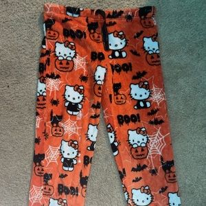 Halloween hello Kitty pajama pants (M 8-10)